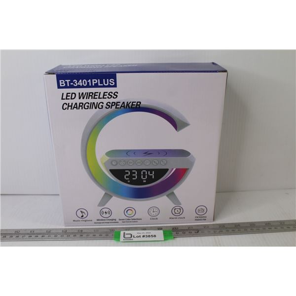 LED Wireless Charging Speaker - New In Box