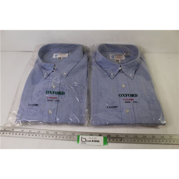 (2) Oxford Shirts - Size 2XL