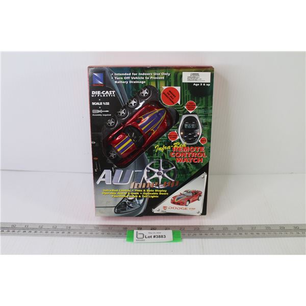 Dodge Viper R/C Car - Die-Cast, Scale 1:32 - Remote Control Watch - New In Box