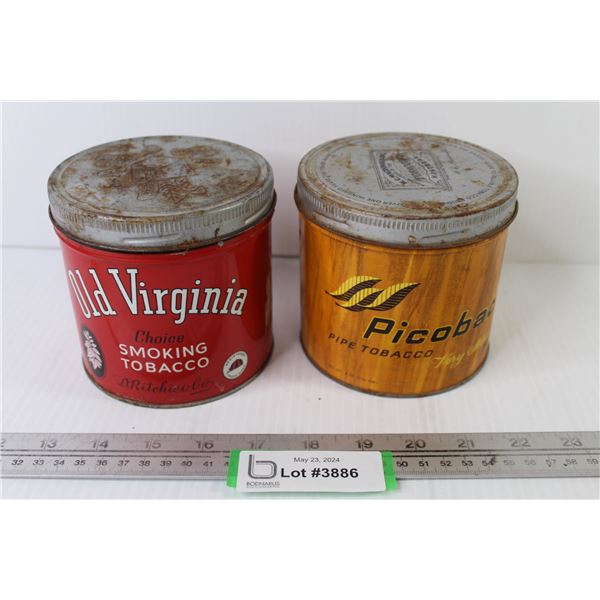 (2) Collector Tobacco Tins