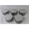 Image 3 : (5) Metal Containers With Lids