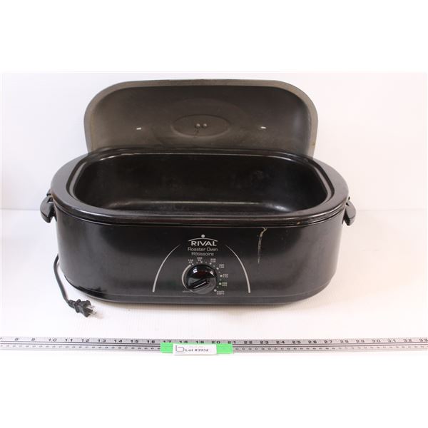 Rival Portable Roaster Oven with Lid - Untested