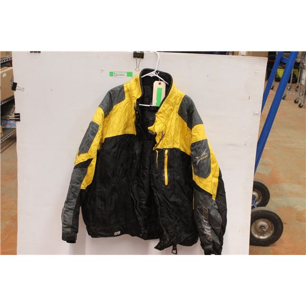*BRP Ski-Doo Brand Used Winter Jacket Black & Yellow - 3XL