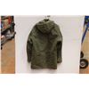 Image 3 : * Arctic King Vintage Green Canvas Winter Jacket Used Size 40
