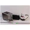 Image 1 : (3) Appliances: Toaster; Clock Radio; Proctor Silex Iron - All Untested