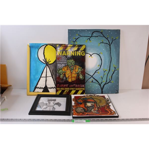 (5) Artworks by Various Artists