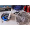 Image 2 : (3) Fan (damaged); V-Tech Cordless Phone; Blue Coated Wire
