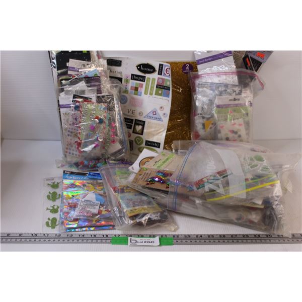 HUGE Lot of Sticker Cards For Scrapbooking Decorating Arts & Crafts Supplies