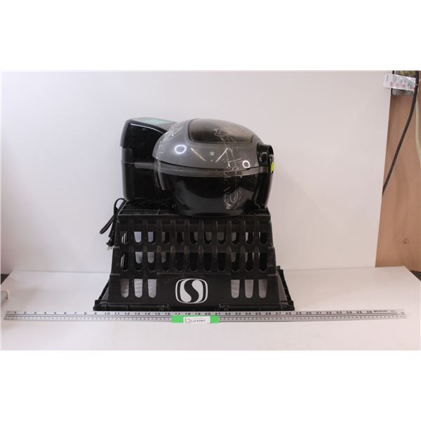 (2) T-Fal Actifry Express - Untested & Black 2-Handled Grocery Basket