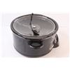 Image 3 : Crockpot Slow Cooker Black with Lid - Untested