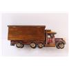 Image 5 : (3) Wooden Toys: 2 - 6" Cars & 1 - 14" 8-Wheeler Truck With Back Storage Box