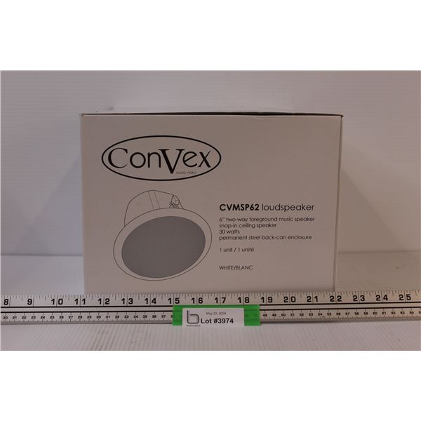 Convex NIB Ceiling / Wall Mountable Speaker - White