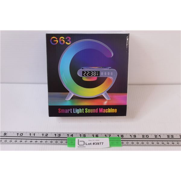 Smart Light Sound Machine NIB - Combo Clock Radio 10W Phone Charger Light