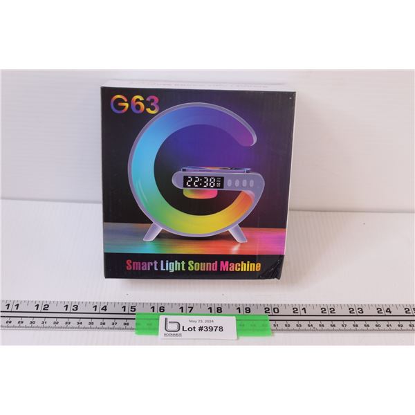 Smart Light Sound Machine NIB - Combo Clock Radio 10W Phone Charger Light