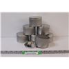 Image 1 : (7) Aluminum 3" Storage Containers