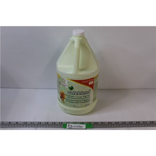 SafeBlend 4L Jug Bio-Enzymatic Grease Digester & Odor Cleaner - Unopened