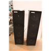 Image 1 : *(2) Univox Floor Speakers - Some Wear, Untested, 48" H