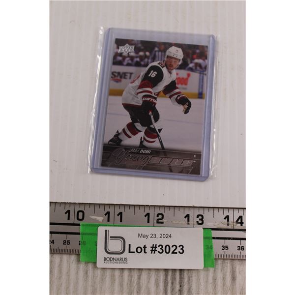 Max Domi Young Guns Rookie Hockey Card