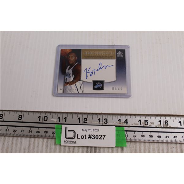 Kirk Snyder Autographed Rookie Basketball Card