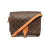 Louis Vuitton Brown Monogram Leather Cartouchiere GM Shoulder Bag