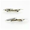 Image 4 : Antique Art Deco 14k White Gold Etched Dual Panel Cuff Links