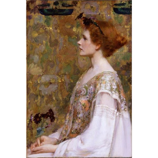 Albert Herter - Woman with Red Hair