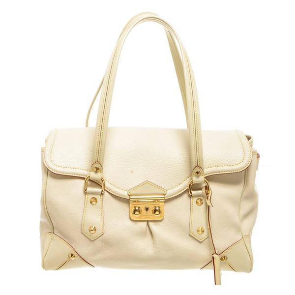 Louis Vuitton White Leather Le Absolu Handbag