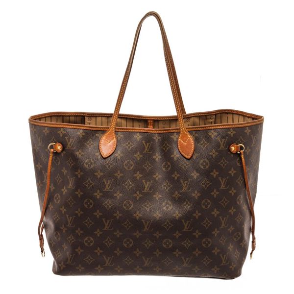 Louis Vuitton Brown Monogram Canvas Neverfull GM Tote Bag