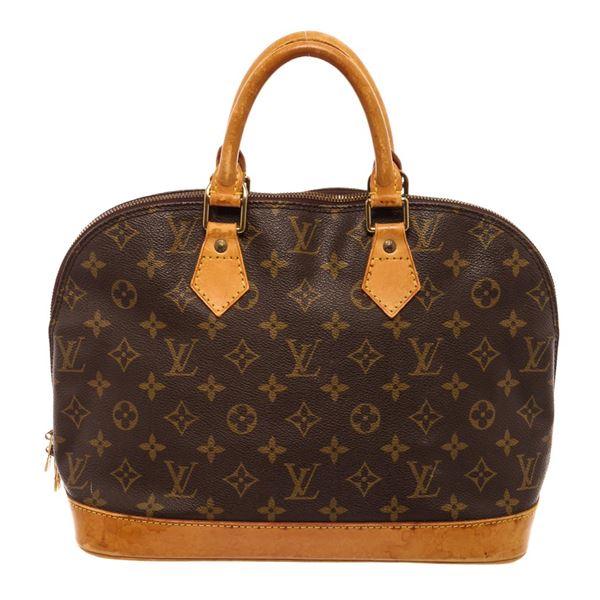 Louis Vuitton Brown Monogram Canvas Alma Satchel Bag