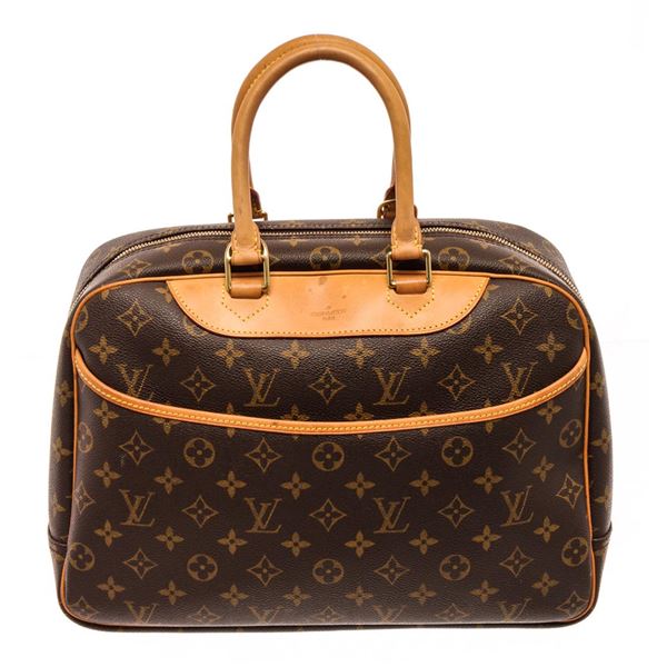 Louis Vuitton Brown Monogram Deauville Shoulder Bag