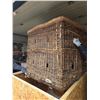 Image 10 : Vintage Wicker and Leather Hot Air Balloon Basket - 51" x 45" x 41" Tall (Off-Site Pick-up)