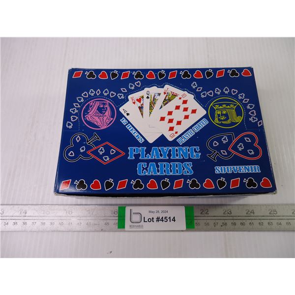 Box of (12) Calgary Stampeder Playing Cards (NIB)