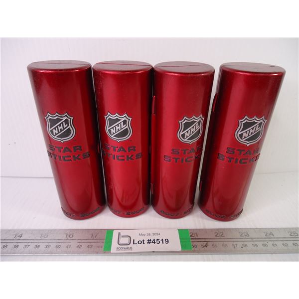 (4) NHL Star Sticks 2007-2008 (sealed)