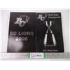Image 1 : (2) Media Guides for B.C. Lions 2000 and 2001