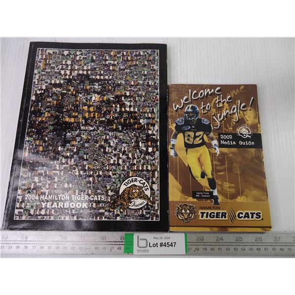 Hamilton Tiger Cats Yearbook 2004 and Media Guide 2002