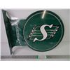 Image 1 : (1) Saskatchewan Roughrider Double Sided Sign with Flange