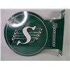 Image 2 : (1) Saskatchewan Roughrider Double Sided Sign with Flange