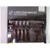 Image 3 : (4) Piece Steak Knife Set-Seattle Kraken