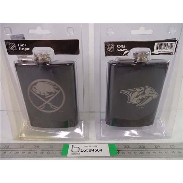 (2) Flasks-Buffalo Sabres and Nashville Predators