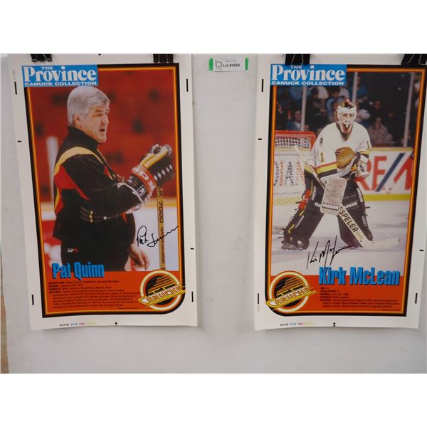 The Province-Vancouver Canuck Posters-Pat Quinn and Kirk McLean