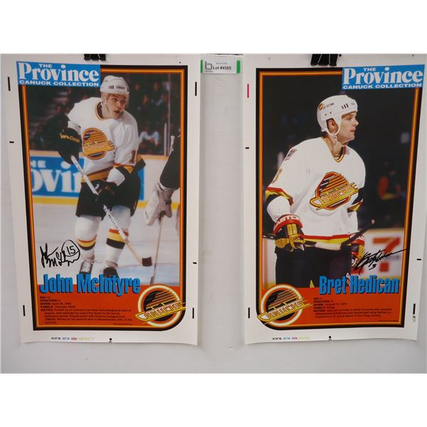 The Province-Vancouver Canuck Posters- Brett Hedican and John McIntyre