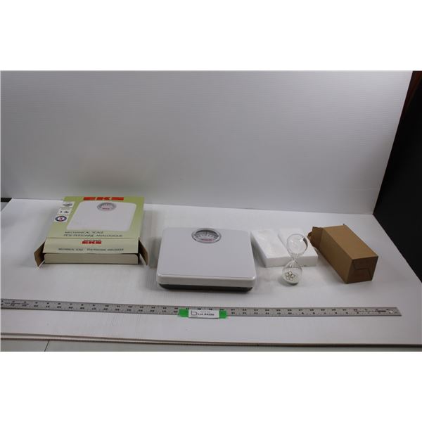 EKS Mechanical Scale & Hour Glass (Both NIB)