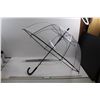 Image 1 : (20 Clear Poly Umbrella's w/One White , One Black Handles (Both New)