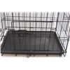 Image 2 : Folding Pet Cage w/Removeable Tray & Two Doors (19"x16.5"x23")