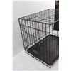 Image 3 : Folding Pet Cage w/Removeable Tray & Two Doors (19"x16.5"x23")