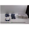 Image 1 : (12) UV 400 Sunglasses - Black Frame w/Blue Mirror Lenses (NIP)