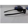 Image 4 : (12) UV 400 Sunglasses - Black Frame w/Blue Mirror Lenses (NIP)