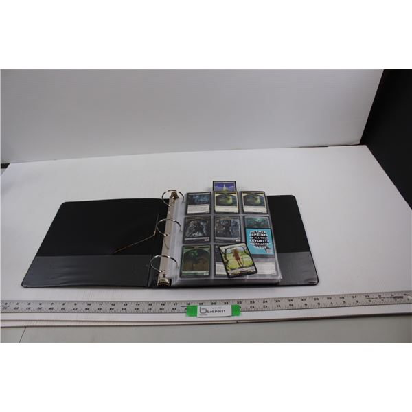 (22 pgs) Folder of Unauthenticated "Magic The Gathering" Cards - Some Pages have doubled up pockets