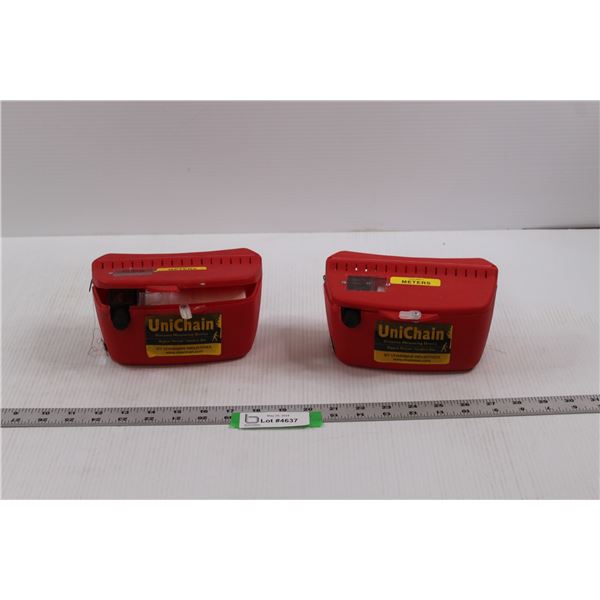 (2) UniChain Distance Measuring Devices - Calibrated in Meters
