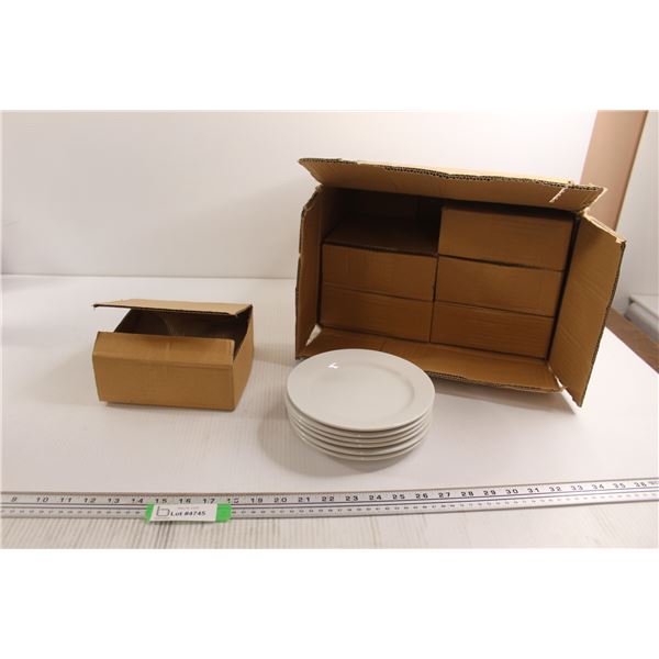 (36) Arcoroc Sabre 7" White Plates